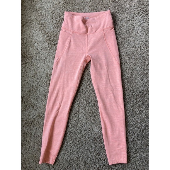 Joy Lab Women’s Size XS Pink/Peach Athletic Soft Leggings with Pockets - Picture 5 of 9